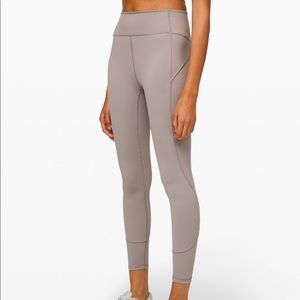 Lulu lemon in movement leggings in dark chrome